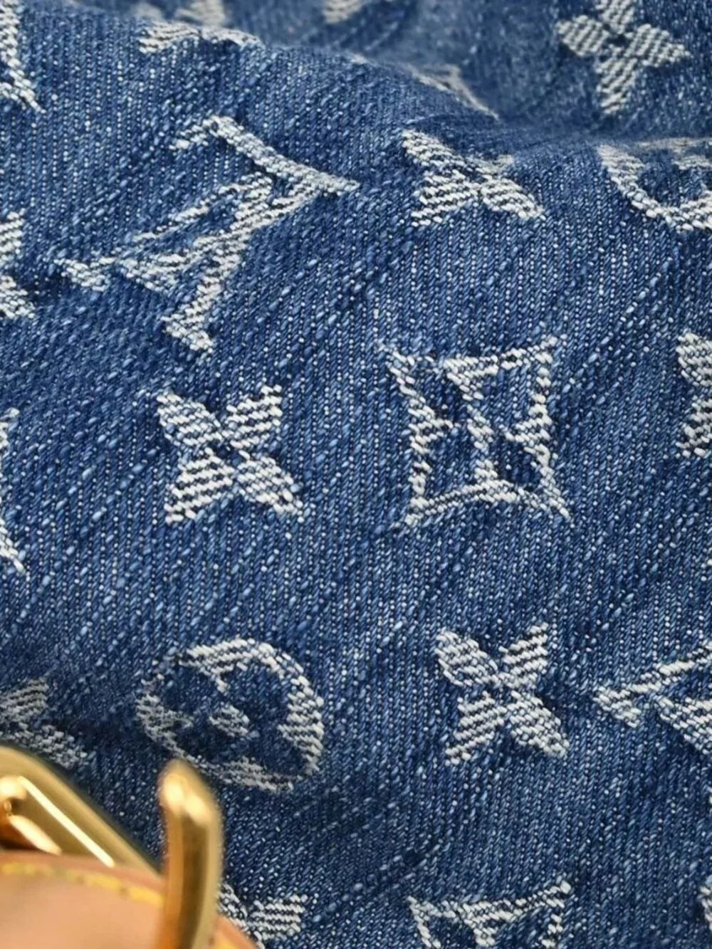 Louis Vuitton Blue Monogram Denim Baggy PM Shoulder Bag